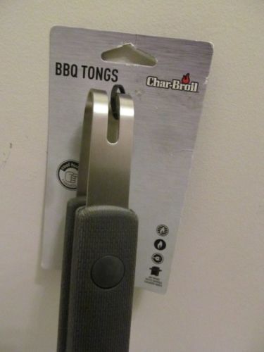 Char-Broil BBQ Tongs with Cool Touch Handle, Stainless Steel - New